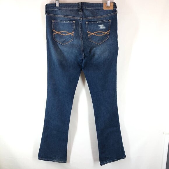 Abercrombie & Fitch The A&F Distressed Skinny Boot Jeans Size 6S - Picture 2 of 7